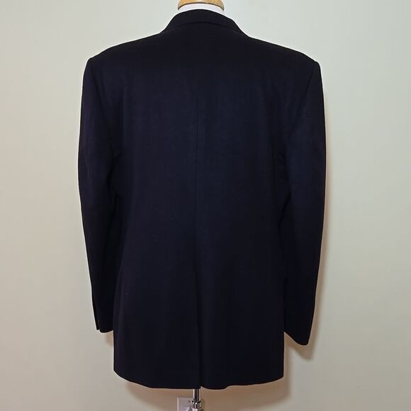 Jos A Bank Cashmere Blazer Jacket Sports Coat Mens 42R Navy Academia Suit Jacket - Picture 10 of 15
